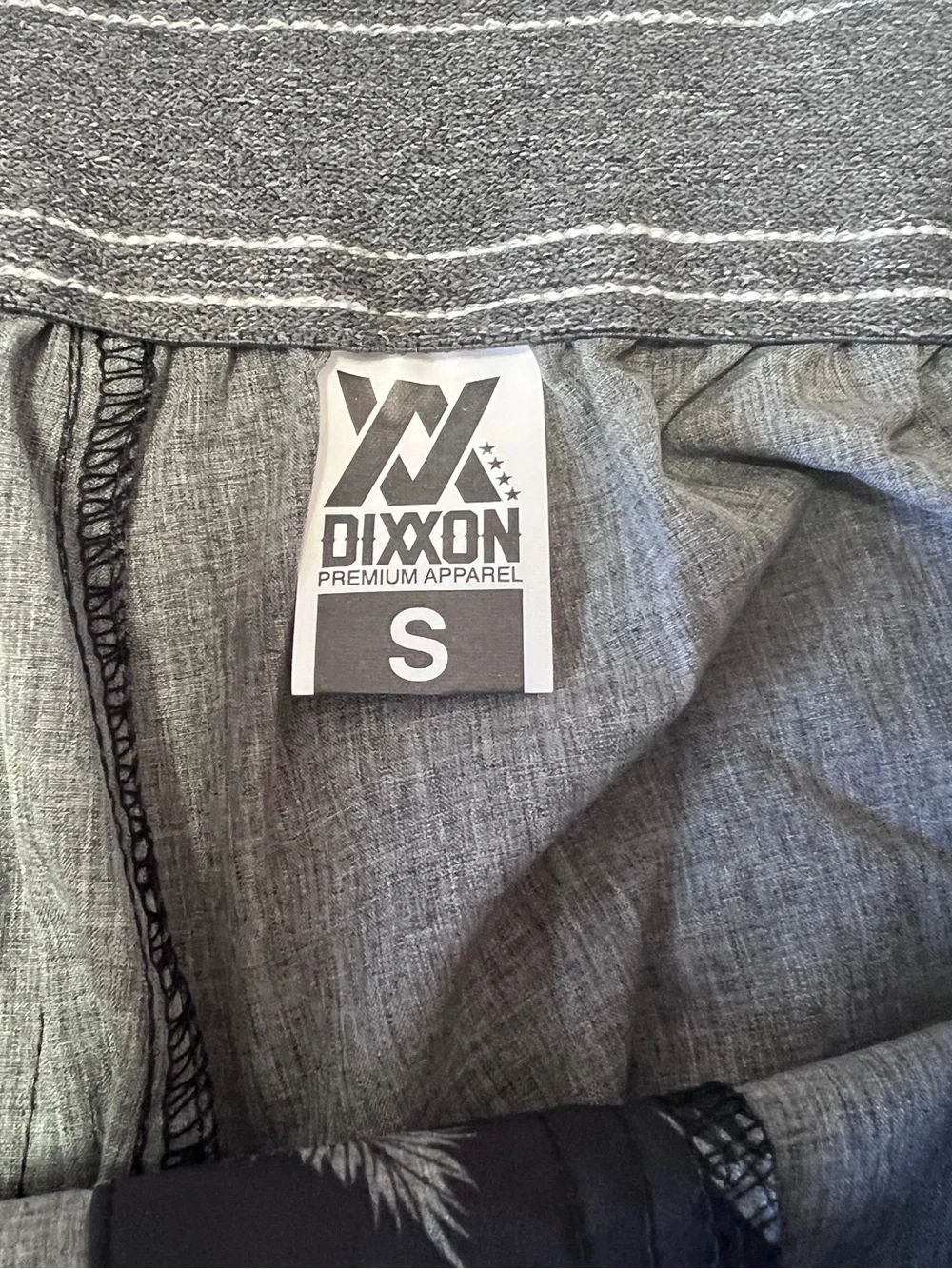 DIXXON The Chad Bali Swim Trunks Mens S Black Palm Tree Hybrid Shorts New in Bag
